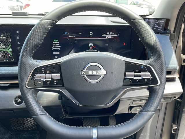 日産 アリア B6 e－4ORCE リミテッド 東京都 2023(令5)年 0.7万km ゴールド 車体色　XGJ　暁サンライズカッパー×ミッドナイトブラック/ワンオーナー/プロパイロット2.0/純正ディスプレイオーディオ/（ナビ/フルセグ/BT/HDMI/AppleCarplay）/BOSEサウンド/全方位カメラ ETC2.0/デジタルインナーミラー/ドライブレコーダー/ブラインドスポットモニター/レザーシート　パノラミックガラスルーフ/シートヒーター（全席）/パワーシート（D/N）/エアーシート（D/N）/パワーバックドア/コーナーセンサー/スペアキー×2/純正19インチアルミ/登録時走行距離【6711km】