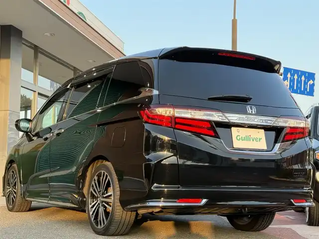ホンダ オデッセイ アブソルート 香川県 2014(平26)年 11.7万km クリスタルブラックパール メーカーナビ/フルセグ/【CD/DVD/Bluetooth】/バックカメラ/クルーズコントロール/パワースライドドア/純正18インチアルミ/LEDヘッドライト/スマートキー/ビルトインETC