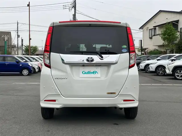 トヨタ ルーミー カスタムG 静岡県 2020(令2)年 4.5万km パールホワイトⅢ エンジンスタートボタン/スマートキー/スペアキー１本/パワーステアリング/パワーウィンドウ/オートエアコン/オートライト/オートマチックハイビーム/LEDヘッドライト/クルーズコントロール有/純正ETC2.0/純正フロアマット/純正アルミホイール/純正SDナビ（CD、DVD、BT、フルセグ）/コーナーセンサー前後/全方位カメラ/横滑り防止装置/衝突軽減システム/Wエアバック/D+N席シートヒーター/両側パワースライドドア/アイドリングスストップ/取扱説明書