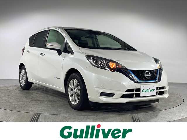 日産 ノート e－パワー X 福岡県 2019(令1)年 3.7万km ブリリアントホワイトパール 外部検査実施済み/純正メモリナビ（MJ118D-W）/（Bluetooth・フルセグTV）/インテリジェントエマージェンシーブレーキ/インテリジェントアラウンドビューモニター/デジタルインナーミラー/スマートキー/横滑り防止機能/レーンアシスト/保証書/取扱説明書/スペアキー