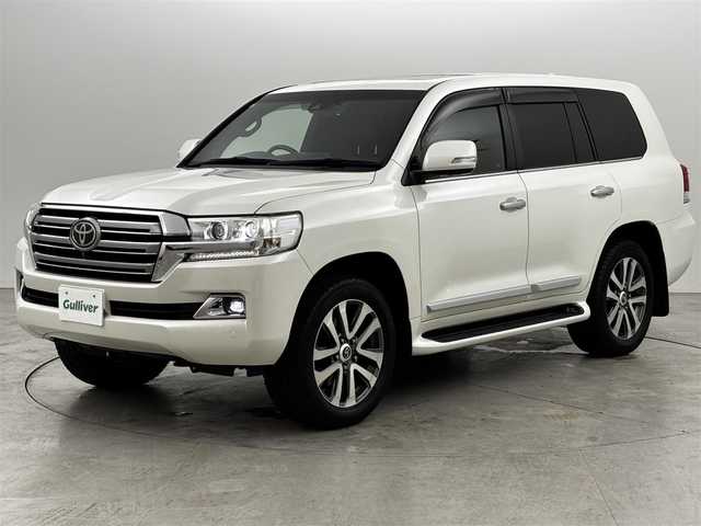 トヨタ ランドクルーザー ZX 福岡県 2015(平27)年 5.5万km ホワイトパールクリスタルシャイン サンルーフ　/純正ナビ　/リアエンターテイメントシステム/全方位カメラ　/ビルトインＥＴＣ２．０　/３６０°ドラレコ　/コーナーセンサー　/衝突軽減　/レーンキープ　/ＢＳＭ　/シートヒーター／ベンチレーション　/ステアリングヒーター/MTモード付き/トランスファースイッチ/車高切りかえスイッチ　/本革シート