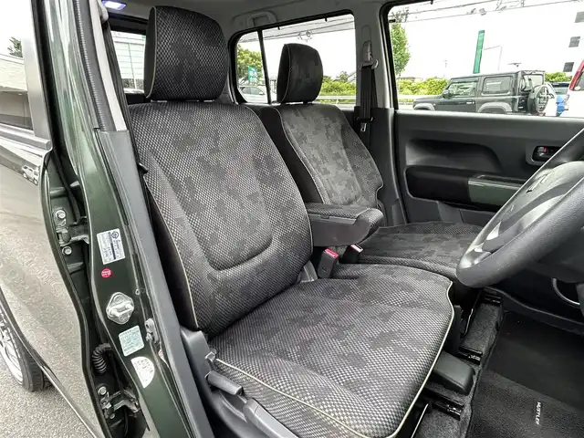 スズキ ハスラー G 愛知県 2019(令1)年 8.9万km クールカーキパールメタリック/ホワイト2トーンルーフ ワンオーナー/社外メモリナビ/フルセグテレビ/Bluetooth/アイドリングストップ/ドアバイザー/プッシュスタート/シートヒーター/レーンキープ/衝突軽減ブレーキ/社外マフラーカッター