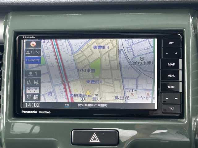スズキ ハスラー G 愛知県 2019(令1)年 8.9万km クールカーキパールメタリック/ホワイト2トーンルーフ ワンオーナー/社外メモリナビ/フルセグテレビ/Bluetooth/アイドリングストップ/ドアバイザー/プッシュスタート/シートヒーター/レーンキープ/衝突軽減ブレーキ/社外マフラーカッター