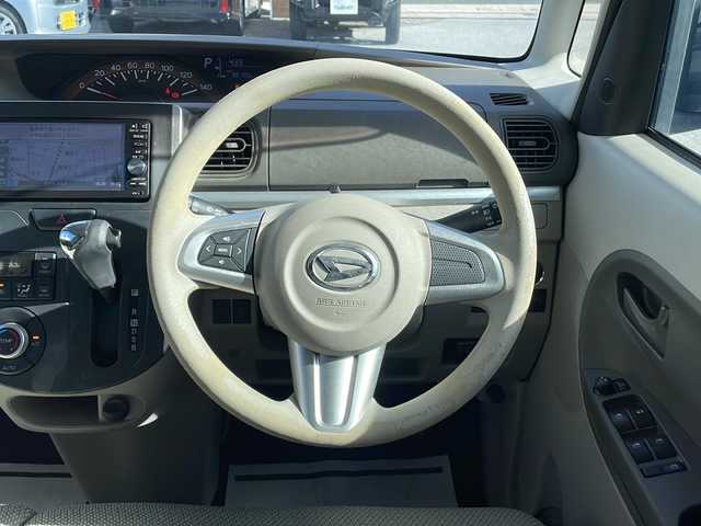 ダイハツ タント X 沖縄県 2015(平27)年 9.9万km ライトローズマイカメタリック 純正オプションナビ/フルセグＴＶ/オーディオ（Ｂｌｕｅｔｏｏｔｈ、ＤＶＤ、ＣＤ、ＳＤ）/バックカメラ/ＥＴＣ/パワースライドドア/ドライブレコーダー/オートライト/スマートキー/プッシュスタート