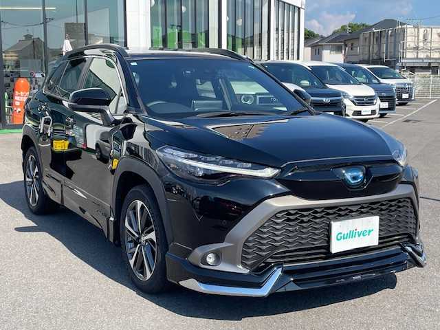 トヨタ カローラ クロス ハイブリッド Z 長崎県 2023(令5)年 1.2万km アティチュードブラックマイカ 純正メーカーナビ/BT/Mira cast/USB/バックカメラ/ムーンルーフ/モデリスタエアロ/ハーフレザーシート/D席パワーシート/前席シートヒーター/トヨタセーフティセンス/レーダークルーズコントロール/レーンキープアシスト/ステアリングスイッチ/オートマチックハイビーム/LEDヘッドライト/パワーバックドア/ドライブレコーダー/ビルトインETC