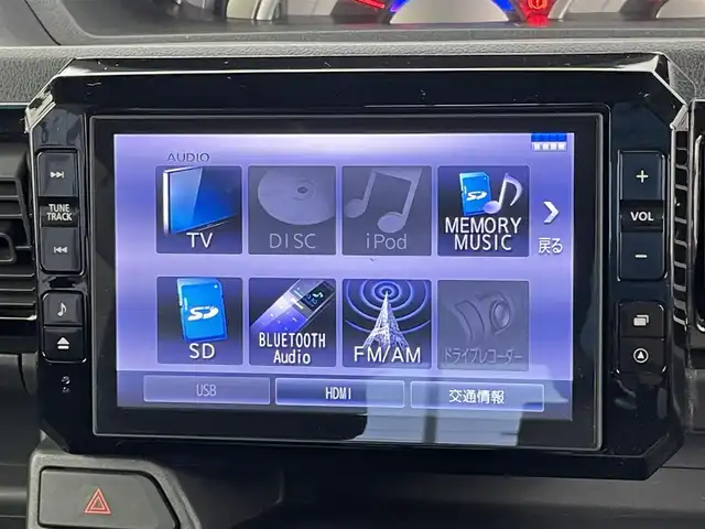 ダイハツ ウェイク G ターボ SA Ⅱ 千葉県 2017(平29)年 9.5万km ブラックマイカメタリック 禁煙車/ターボ車/純正８型ナビ（NSZN-W65DB）/AM＆FM＆Bluetooth＆フルセグTV＆CD＆DVD/スマートアシスト/両側電動スライドドア　/ＥＴＣ　/ＨＤＭＩポート　/社外後席モニター　/アイドリングストップ　/リアコーナーセンサー/電動格納サイドミラー　/ＬＥＤヘッドライト（オートライト）/フォグランプ　/純正フロアマット/ドアバイザー/リアサンシェード/バックカメラ/ウィンカーミラー/プッシュスタート