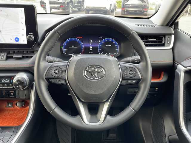 トヨタ ＲＡＶ４ アドベンチャー 山口県 2023(令5)年 2.7万km グレーメタリック 純正10.5インチメモリナビ/フルセグテレビ/Bluetooth/バックカメラ/トヨタセーフティセンス/シートポジションメモリー/スマートキー/プッシュスタート/スペアキー×１/シートヒーター/シートクーラー/ステアリングヒーター/クルーズコントロール【追従有】/レーンアシスト