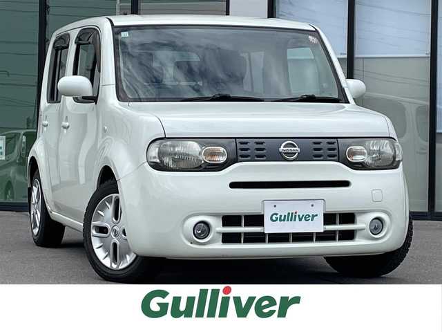 日産 キューブ 15X FOUR Mセレクション 道南・函館 2010(平22)年 5.3万km ホワイトパール ・純正SDナビ/・ワンセグTV/・Bluetooth接続/・純正AW付ノーマルタイヤ積込/・純正エンジンスターター/・フロントフォグランプ/・スマートキー/・エンジンプッシュスタート/・スペアキー