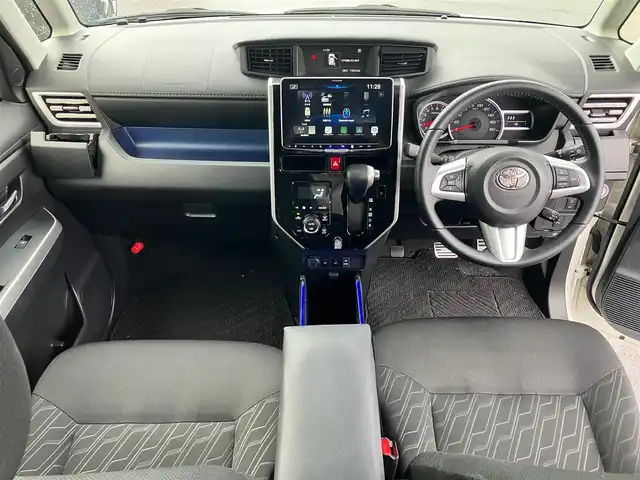 トヨタ ルーミー カスタムG－T 静岡県 2019(平31)年 7.4万km パールホワイトⅢ アルパイン9インチディスプレイオーディオ/モデリスタエアロ（F.S.R）/バックカメラ/ドライブレコーダー/ETC/デジタルインナーミラー/エンジンスタートボタン/パワーステアリング/パワーウィンドウ/アイドリングストップ/スマートキー/スペアキー1本/オートエアコン/クルーズコントロール/USB入力端子/純正フロアマット/D席N席シートヒーター/両側パワースライドドア/純正アルミホイール/ABS/横滑り防止装置/コーナーセンサー前後/レーンキープアシスト/オートライト/オートマチックハイビーム/LEDヘッドライト/Wエアバック/衝突軽減システム/デジタルインナーミラー