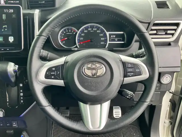トヨタ ルーミー カスタムG－T 静岡県 2019(平31)年 7.4万km パールホワイトⅢ アルパイン9インチディスプレイオーディオ/モデリスタエアロ（F.S.R）/バックカメラ/ドライブレコーダー/ETC/デジタルインナーミラー/エンジンスタートボタン/パワーステアリング/パワーウィンドウ/アイドリングストップ/スマートキー/スペアキー1本/オートエアコン/クルーズコントロール/USB入力端子/純正フロアマット/D席N席シートヒーター/両側パワースライドドア/純正アルミホイール/ABS/横滑り防止装置/コーナーセンサー前後/レーンキープアシスト/オートライト/オートマチックハイビーム/LEDヘッドライト/Wエアバック/衝突軽減システム/デジタルインナーミラー