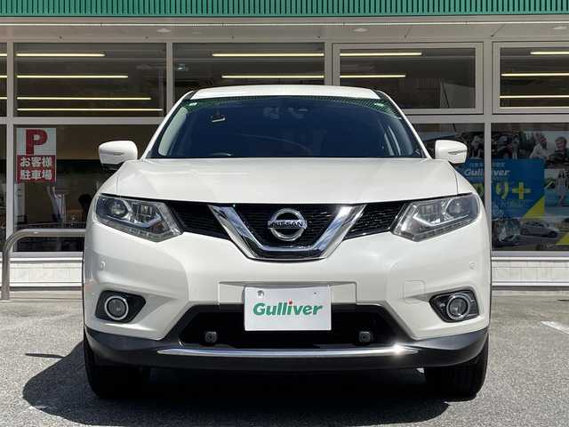 日産 エクストレイル ハイブリッド 20X エマージェンシーブレーキ 岐阜県 2015(平27)年 9.9万km ブリリアントホワイトパール ワンオーナー/4WD/純正ナビ/【CD.DVD.TV．Bluetooth．AM/FMラジオ】/アラウンドビューモニター/バックカメラ/スマートキー/クルーズコントロール/ダウンヒルアシストコントロール/ETC/ドライブレコーダー/純正アルミホイール/シートヒーター/LEDライト/オートライト/フォグライト/電格ウィンカーミラー/純正フロアマット/取扱説明書/保証書/スペアキー