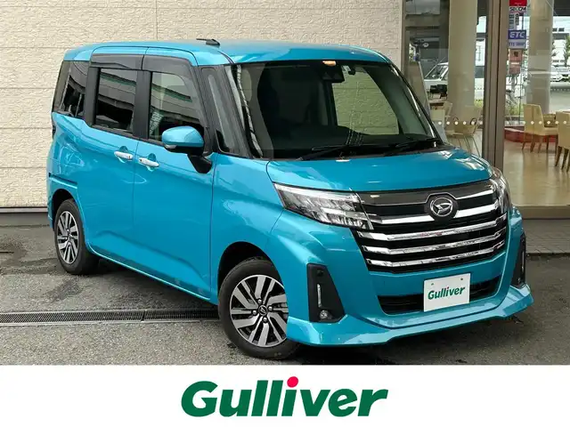 ダイハツ トール カスタムG 兵庫県 2022(令4)年 1.9万km ターコイズブルーマイカメタリック 純正ナビ（NMZN-W72D）/　　（AM/FM/CD/DVD/BT/USB)/フルセグTV/スマートアシスト/バックカメラ/プッシュスタート/プリクラッシュ/横滑り防止装置/アイドリングストップ/ステアリングリモコン/レーダークルーズコントロール/ビルドインETC/電動パーキングブレーキ/オートホールド/両側パワースライドドア/純正フロアマット/ドアバイザー/コーナーセンサー/LEDヘットライト/純正14インチアルミホイール/取扱説明書/保証書
