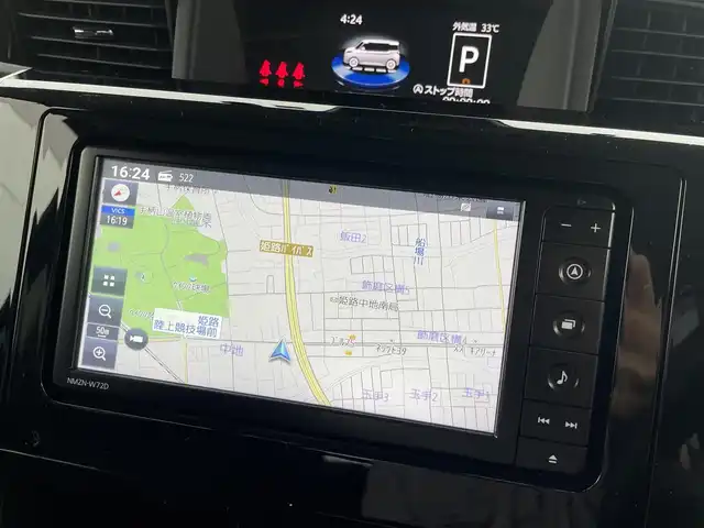 ダイハツ トール カスタムG 兵庫県 2022(令4)年 1.9万km ターコイズブルーマイカメタリック 純正ナビ（NMZN-W72D）/　　（AM/FM/CD/DVD/BT/USB)/フルセグTV/スマートアシスト/バックカメラ/プッシュスタート/プリクラッシュ/横滑り防止装置/アイドリングストップ/ステアリングリモコン/レーダークルーズコントロール/ビルドインETC/電動パーキングブレーキ/オートホールド/両側パワースライドドア/純正フロアマット/ドアバイザー/コーナーセンサー/LEDヘットライト/純正14インチアルミホイール/取扱説明書/保証書