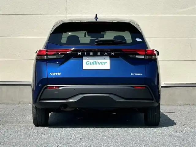 日産 ノート X 茨城県 2021(令3)年 5.8万km オーロラフレアブルーパール ワンオーナー/純正ナビ/フルセグ/アラウンドビューモニター/デジタルインナーミラー/ドライブレコーダー/ETC2.0/Bluetooth/ワイヤレス充電器/　(Qi)/セーフティ・シールドスイッチ/コーナーセンサー/純正アルミホイール/純正フロアマット/スマートキー/オートマチックハイビーム/LEDヘッドライト