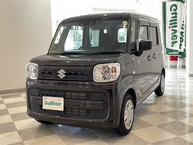 スズキ スペーシア HYBRID G 福井県 2020(令2)年 5.5万km アーバンブラウンパールメタリック SOLING6.75インチナビ/ワンセグTV/BT/CD/DVD/USB/バックカメラ/セーフティサポート/・デュエルカメラブレーキサポート/・車線逸脱警報/・ハイビームアシスト/リヤパーキングセンサー/ETC/オートライト/両側スライドドア/プッシュスタート/スマートキー×2