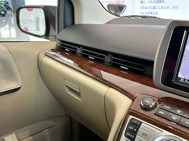 日産 エルグランド 250V 埼玉県 2008(平20)年 8.6万km ディープカシス 保証書、取扱説明書/スペアキー/フリップダウンモニター/純正HDDナビ/ フルセグTV/AUX/DVD/アラウンドビューモニター、バックカメラ、サイドカメラ/両側パワースライドドア/前後コーナーセンサー/ETC/3列目オープンウィンド