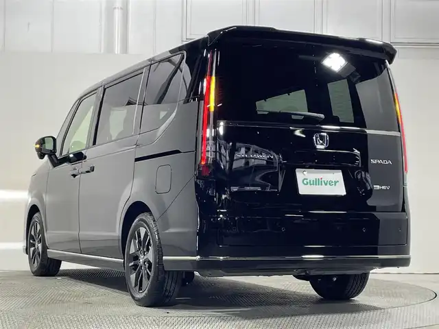 ホンダ ステップワゴン スパーダ eHEV 大阪府 2025(令7)年 0.1千km クリスタルブラックパール 11.4インチナビ　バックカメラ　Bluetooth　フルセグTV DVD再生　ホンダセンシング　レーダークルーズコントロール　電動リアゲート　両側パワースライドドア　シートヒーター　BSM オートライト　LEDヘッドライト　スマートキー2本