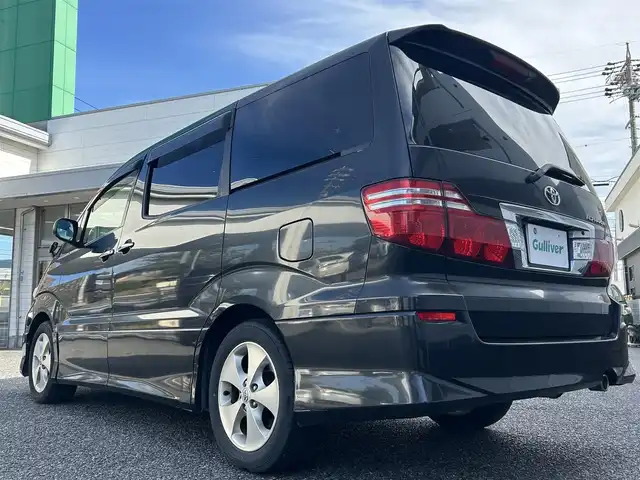 トヨタ アルファード Ｖ AS 愛知県 2005(平17)年 7.9万km ブラックマイカ ワンオーナー/純正HDDナビ(FM/AM/CD/DVD/MD/アナログ)/サンルーフ/純正フリップダウンモニター/バックカメラ/100V充電/両側パワースライドドア/HIDヘッドライト/フォグランプ/純正AW17インチ/電動格納ミラー/純正エアロ/純正フロアマット/リモコンキー・スペアキー１本/ステアリングリモコン/ハンズフリー/ABS/取扱説明書・保証書