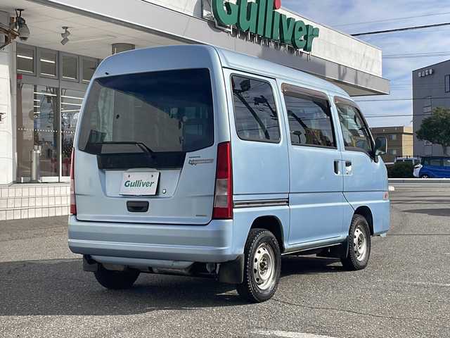 スバル サンバー トランスポーター 福井県 2010(平22)年 3.9万km アジュールブルーパール 登録時走行距離３８１５７ｋｍ/ワンオーナー/ハイルーフ/４WD/５MT/集中ドアロック/スライドドア/パワーウィンドウ/パワーステアリング/エアコン/保証書/取扱説明書