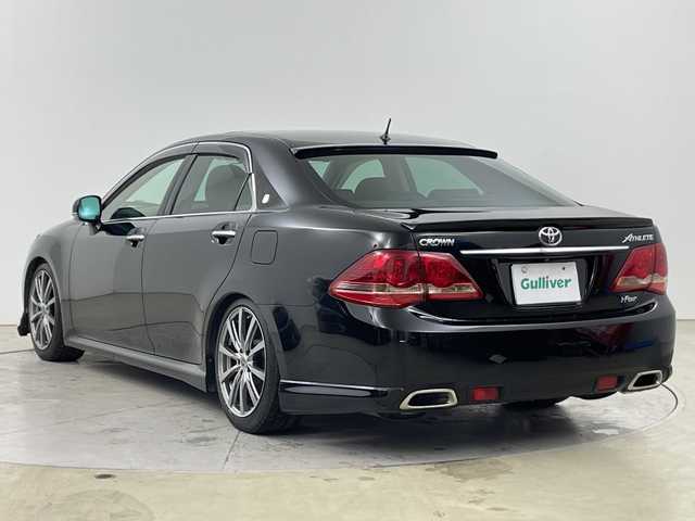 トヨタ クラウン アスリート i－Four ナビパッケージ 道央・札幌 2009(平21)年 5.9万km ブラック ・4WD/寒冷地仕様/・ムーンルーフ/・社外フルエアロ/・純正マルチ　メーカーHDDナビ/・CD/DVD/MSV/フルセグTV/・バックカメラ/・クルーズコントロール/・LEDオートライト/・フロント/リヤフォグランプ/・黒レザーシート/パワーシート/・TEIN車高調/・スマートキー/スペアキー/・純正エンジンスターター/・ETC/・積込夏タイヤ純正18インチAWセット