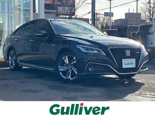 トヨタ クラウン ハイブリッド RS アドバンス Four 道央・札幌 2019(令1)年 3.6万km プレシャスブラックパール ・4WD/・プリクラッシュセーフティ/・純正メモリナビ/CD&DVD&BT&USB&microSD&フルセグTV/・バックカメラ/・前後ドライブレコーダー/・前後コーナーセンサー/・前後クリアランスソナー/・リヤクロストラフィックアラート/・パーキングサポートブレーキ/・先行車発進告知/・前席両側パワーシート/・ハーフレザーシート/・前席両側シートヒーター/・メモリシート/・ステアリングヒーター/・レーダークルーズコントロール/・パドルシフト/・ハンズフリー/・ステアリングスイッチ/・ABS/・トラクションコントロール/・レーンキープアシスト/・盗難防止装置/・オートライト/・LEDヘッドライト/・フォグランプ/・ブラインドスポットモニター/・オートリトラミラー/・純正フロアマット/・純正18インチAW