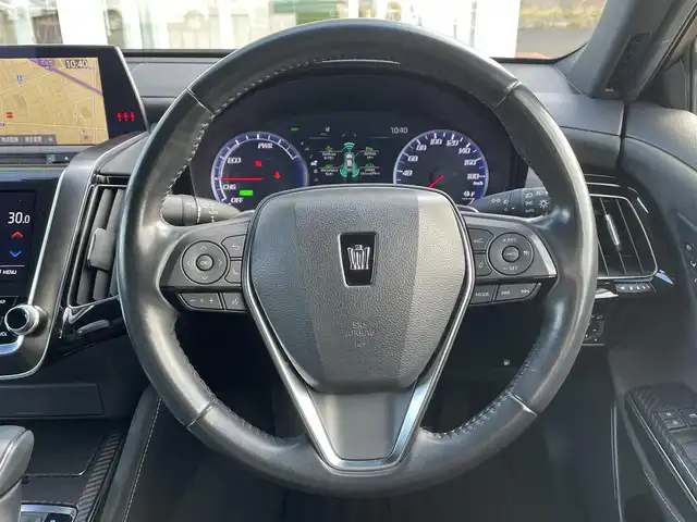 トヨタ クラウン ハイブリッド RS アドバンス Four 道央・札幌 2019(令1)年 3.6万km プレシャスブラックパール ・4WD/・プリクラッシュセーフティ/・純正メモリナビ/CD&DVD&BT&USB&microSD&フルセグTV/・バックカメラ/・前後ドライブレコーダー/・前後コーナーセンサー/・前後クリアランスソナー/・リヤクロストラフィックアラート/・パーキングサポートブレーキ/・先行車発進告知/・前席両側パワーシート/・ハーフレザーシート/・前席両側シートヒーター/・メモリシート/・ステアリングヒーター/・レーダークルーズコントロール/・パドルシフト/・ハンズフリー/・ステアリングスイッチ/・ABS/・トラクションコントロール/・レーンキープアシスト/・盗難防止装置/・オートライト/・LEDヘッドライト/・フォグランプ/・ブラインドスポットモニター/・オートリトラミラー/・純正フロアマット/・純正18インチAW