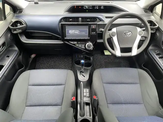 トヨタ アクア S 滋賀県 2015(平27)年 6.5万km チェリーパールクリスタルシャイン 純正9型ナビ/（BT/CD/DVD/フルセグ）/バックカメラ/前方ドライブレコーダー/ビルトインETC/モデリスタアルミホイール/衝突被害軽減ブレーキ/レーンキープアシスト/オートハイビーム/オートエアコン/オートライト/LEDヘッドライト