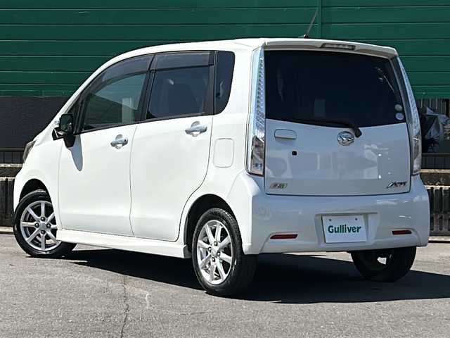 ダイハツ ムーヴ カスタム X SA 茨城県 2013(平25)年 11.4万km パールホワイトⅢ フルセグテレビ/SDナビ/DVD再生機能/ベンチシート/純正アルミホイール/プッシュスタート/横滑り防止機能/オートライト/純正フロアマット