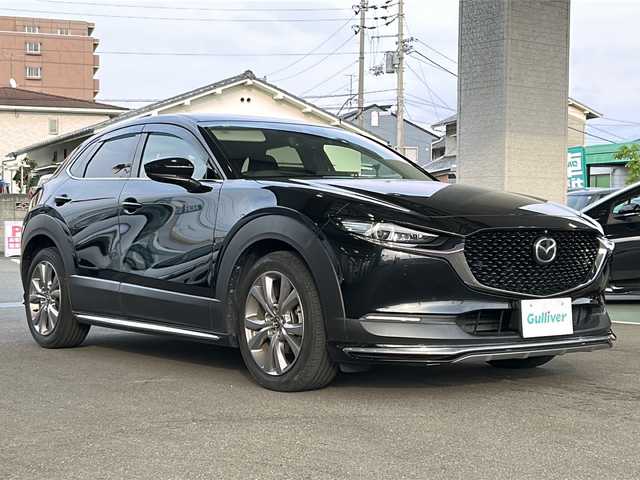 マツダ ＣＸ－３０ XD Lパッケージ 愛媛県 2020(令2)年 14.3万km ジェットブラックマイカ 純正メーカーナビ/（CD/DVD/SD/BT/USB）/アラウンドビューモニター/フルセグTV/衝突軽減ブレーキ/レーダークルーズコントロール/レーンキープアシスト/レザーシート/運転席パワーシート/前席シートヒーター/ステアリングヒーター/ドライブレコーダー/パワーバックドア/ステアリングスイッチ/純正アルミホイール/オートライト/オートハイビーム