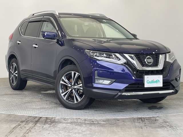 日産 エクストレイル 20Xi 栃木県 2020(令2)年 3.7万km アズライトブルー 純正ナビ/（CD/DVD/Bluetooth/フルセグTV/MSV/AUX）/バックカメラ/アラウンドビューカメラ/エマージェンシーブレーキ/プロパイロット/前後コーナーセンサー/ETC/前後ドライブレコーダー/全席シートヒーター/レザーシート(合皮)/LEDへッドライト/純正15インチAW/純正風呂マット/スマートルームミラー/スマートキー/プッシュスタート