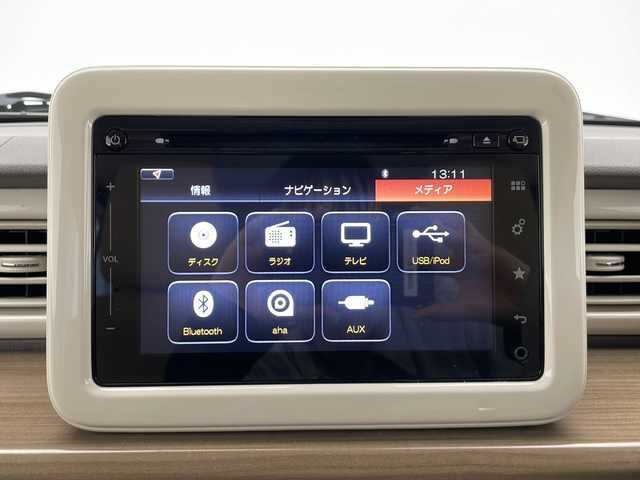 スズキ ラパン X 長野県 2017(平29)年 3.8万km ピュアホワイトP 4WD/純正メモリナビ/Bluetooth/CD/フルセグTV/全方位カメラ/衝突被害軽減システム/横滑り防止装置/盗難防止装置/シートヒーター（運転席、助手席）/社外14インチAW装着/純正AW付き夏タイヤ4本積込/純正フロアマット/ドアバイザー/LEDヘッドライト/ステアリングスイッチ/スマートキー/スペアキー1本/電動格納ミラー/プッシュスタート