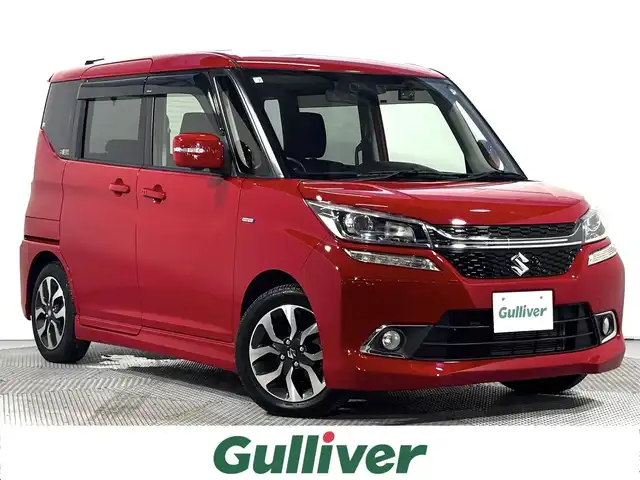 スズキ ソリオ バンディット HV MV Dカメラ ブレーキS 大阪府 2016(平28)年 2.4万km ファーベントレッド ３６０カメラ　メーカーナビ（フルセグＴＶ／ＤＶＤ／ＣＤ／ｂｌｕｅｔｏｏｔｈ　）　衝突軽減ブレーキ　レーンアシスト　シートヒーター　ドラレコ　ＬＥＤライト　パワースライドドア　クルーズコントロール