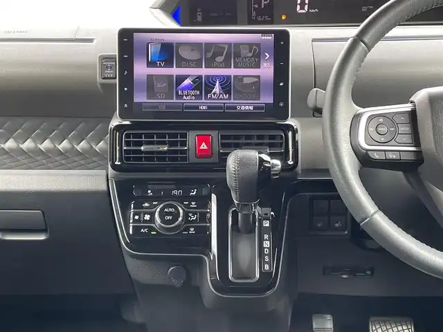 ダイハツ タント カスタム RS 福島県 2019(令1)年 4.2万km パールブラック 純正ナビ/フルセグTV/両側パワースライドドア/ハーフレザーシート/LEDオートライト/オートハイビーム/衝突軽減システム/車線逸脱防止/純正ドライブレコーダー/型番：DRN-H70N/バックカメラ/プッシュスタート/コーナーセンサー/ビルトインETC/ISOFIX/純正フロアマット/純正ドアバイザー