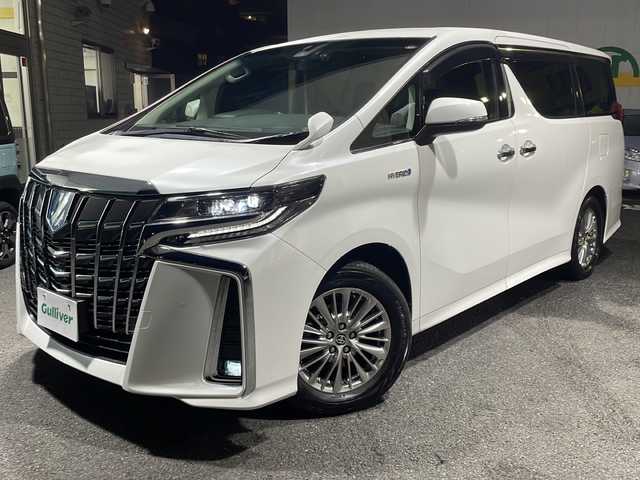 トヨタ アルファードハイブリット SR Cパッケージ 東京都 2019(令1)年 4.4万km ホワイトパールクリスタルシャイン ワンオーナー/純正メモリナビ（ＮＳＺＮ－Ｚ６８Ｔ）/フルタイム４ＷＤ/ビルトイン2.0ETC/純正アルミホイール/フルセグテレビ/バックカメラ/両側パワースライドドア/後席フリップダウンモニター/プッシュスタート/Bluetooth接続/ブレーキホールド/電動パーキングブレーキ/電動格納ミラー/パワーゲート/デジタルインナーミラー/ドライブレコーダー/シートヒーター/エアシート/オートマチックハイビーム/オートライト/盗難防止装置/横滑り防止装置/１５００W/100V充電/クルーズコントロール/LEDヘッドライト/カーテンエアバッグ/レーンアシスト/コーナーセンサー