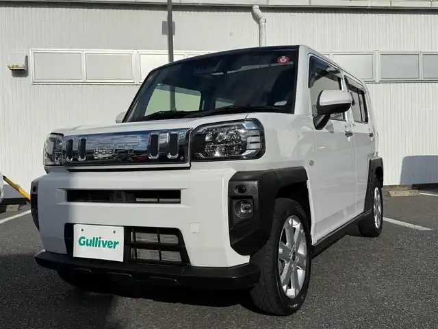 ダイハツ タフト G 静岡県 2020(令2)年 7.7万km シャイニングホワイトパール ワンオーナー・保証書/スマートアシスト/純正SDナビ・ワンセグTV/バックカメラ/Bluetoothオーディオ/前席シートヒーター/スマートキー×2/プッシュスタート/LEDヘッドライト/フォグランプ/純正フロアマット/純正ドアバイザー/WエアB＋ABS/カーテンエアB/車両取説＋ナビ取説
