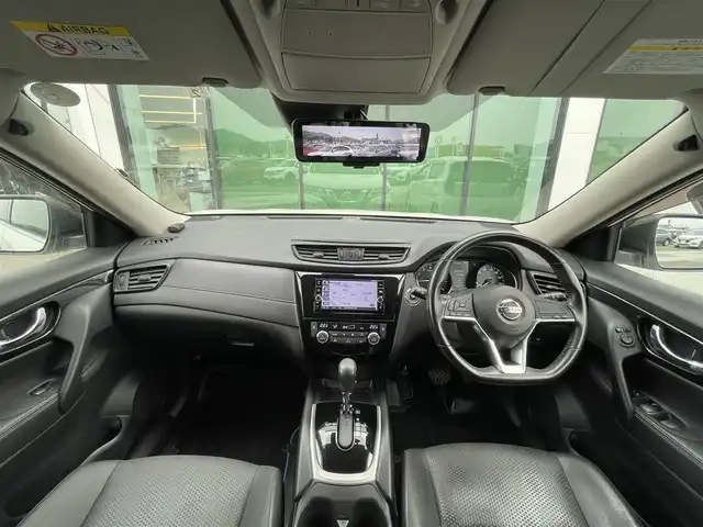 日産 エクストレイル ハイブリッド 20X 香川県 2018(平30)年 3.7万km ブリリアントホワイトパール エマージェンシーブレーキ/純正SDナビ/　　CD/DVD/BT/フルセグ/MSV/アラウンドビューモニター/パワーバックドア/LEDオートライト/オートハイビーム/撥水シート/全席シートヒーター/純正17インチAW/コーナーセンサー/デジタルインナーミラー/レーンアシスト/ステアリングスイッチ/横滑り防止装置/スマートキー/ビルトインETC