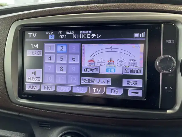 トヨタ ヴィッツ ジュエラ 静岡県 2012(平24)年 9.3万km ダークブラウンマイカメタリック 純正SDナビ/フルセグTV/DVD/CD/SD/Bluetooth/シートリフター/ヘッドライトレベライザー/電格ミラー/助手席買い物ゲート/ドアバイザー/フロアマット/キーレス/新車時保証書/取扱説明書