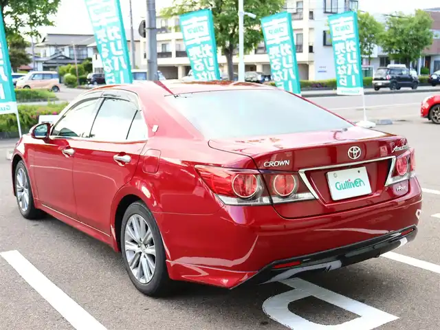 トヨタ クラウン アスリート S i－Four 福島県 2017(平29)年 5.7万km リッチレッドクリスタルシャインガラスフレーク ジャパンカラーセレクションパッケージ（紅）/ ワ ン オ ー ナ ー/ 4       W       D / 純 正 ナ ビ・フ ル セ グ  T V/ 純 正 バ ッ ク カ メ ラ/ 本 革 シ ー ト/ 前 左 右 シ ー ト ヒ ー タ ー・エ ア シ ー ト/ 前 左 右 パ ワ ー シ ー ト/ ビ ル ト イ ン E T C/ ク ル ー ズ コ ン ト ロ ー ル/ ス マ ー ト キ ー/ セ ー フ テ ィ セ ン ス/ 純 正 １ ７ イ ン チ ア ル ミ/ 純 正 L E D ヘ ッ ド ラ イ ト/ 純 正 フ ォ グ ラ ン プ/ 新　車　保　証　書/ 取　扱　説　明　書/ 車 検 時 記 録 簿 有/　　（R2・R4・R6）