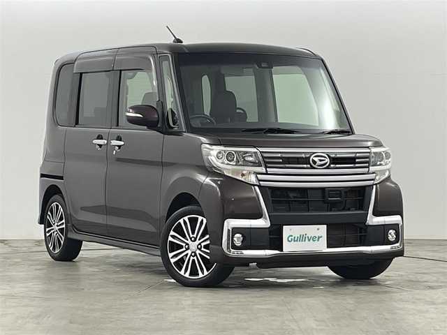 ダイハツ タント カスタム RS トップED SAⅡ 福島県 2016(平28)年 3万km プラムブラウンクリスタルマイカ 衝突軽減システム /社外ナビゲーション/バックカメラ /ターボ車　/ハーフレザーシート　/両側パワースライドドア　/革巻きステアリング　/ステアリングスイッチ　/コーナーセンサー　/プッシュスタート　/・スマートキー　/LEDライト/・オートライト/・フォグライト/革巻きステアリング/・チルトステアリング/純正フロアマット/アイドリングストップ/・横滑り防止装置