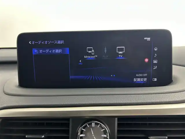 レクサス ＲＸ 450h Fスポーツ 道央・札幌 2022(令4)年 2.8万km グラファイトブラックガラスフレーク ・４WD/・パノラマガラスサンルーフ/・純正メモリナビ/・CD/DVD/SD/BT/AUX/USB/・AppleCarPlay/AndroidAuto/フルセグTV/・パノラミックビューモニター/・ビルトインETC2.0/・ドライブレコーダー前後/・レクサスセーフティシステム/・プリクラッシュセーフティ/・レーンキープアシスト/・アダプティブクルーズコントロール/・クリアランスソナー/・横滑り防止装置/・ブラインドスポットモニター/・ヘッドアップディスプレイ/・パワーバックドア/・アイドリングストップ/・オートマチックハイビーム/・LEDヘッドライト/・オートライト/・白黒コンビレザーシート（Fスポ専用）/・D席シートメモリ/・D+N席シートヒーター/・D+N席シートエアコン/・D+N席パワーシート/・ステアリングスイッチ/・ステアリングヒーター/・純正20インチAW/・純正フロアマット/・プッシュスタート/・スマートキー/・スペアキー×２（スマートキー・カードキー）/・保証書/・取扱説明書