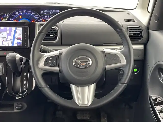 ダイハツ タント カスタム RS スマートセレ SA 新潟県 2014(平26)年 6万km ナイトシャドーパープルクリスタルM 純正ディーラーOPナビ（型式：NSZN-W64D）/・CD/DVD/Bluetooth/フルセグ/USB/バックモニター/衝突被害軽減システム/両側パワースライドドア/ベンチシート/純正フロアマット/純正キセノンヘッドライト/オートライト/純正15インチAW夏タイヤ/ABS/横滑り防止機能