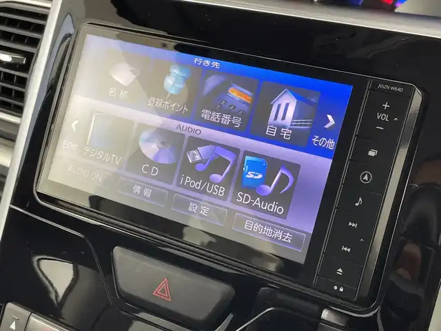 ダイハツ タント カスタム RS スマートセレ SA 新潟県 2014(平26)年 6万km ナイトシャドーパープルクリスタルM 純正ディーラーOPナビ（型式：NSZN-W64D）/・CD/DVD/Bluetooth/フルセグ/USB/バックモニター/衝突被害軽減システム/両側パワースライドドア/ベンチシート/純正フロアマット/純正キセノンヘッドライト/オートライト/純正15インチAW夏タイヤ/ABS/横滑り防止機能