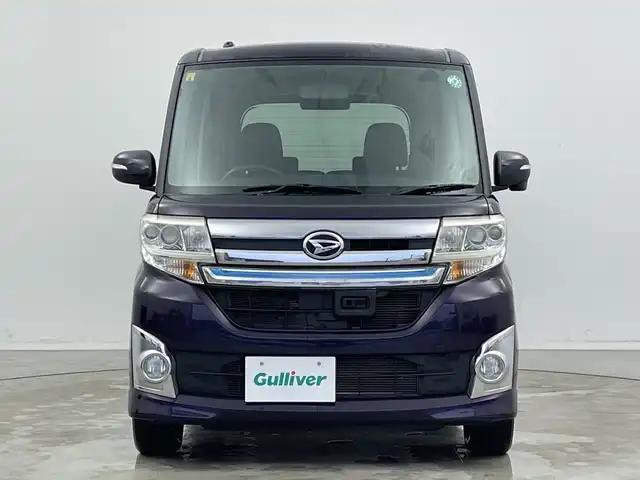 ダイハツ タント カスタム RS スマートセレ SA 新潟県 2014(平26)年 6万km ナイトシャドーパープルクリスタルM 純正ディーラーOPナビ（型式：NSZN-W64D）/・CD/DVD/Bluetooth/フルセグ/USB/バックモニター/衝突被害軽減システム/両側パワースライドドア/ベンチシート/純正フロアマット/純正キセノンヘッドライト/オートライト/純正15インチAW夏タイヤ/ABS/横滑り防止機能