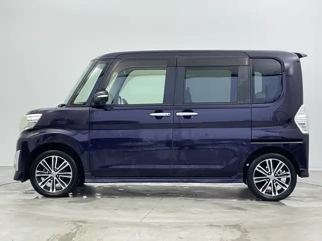 ダイハツ タント カスタム RS スマートセレ SA 新潟県 2014(平26)年 6万km ナイトシャドーパープルクリスタルM 純正ディーラーOPナビ（型式：NSZN-W64D）/・CD/DVD/Bluetooth/フルセグ/USB/バックモニター/衝突被害軽減システム/両側パワースライドドア/ベンチシート/純正フロアマット/純正キセノンヘッドライト/オートライト/純正15インチAW夏タイヤ/ABS/横滑り防止機能