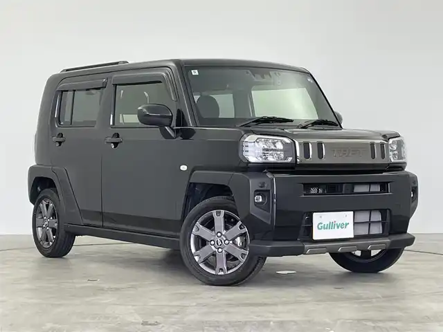 ダイハツ タフト G ダーククロムベンチャー 群馬県 2024(令6)年 1.6万km ブラックマイカメタリック ・ガラスルーフ/・社外７インチナビ/・Bluetooth/・フルセグTV/・CD/DVD/・iPod接続/・バックカメラ/・D+N席シートヒーター/・衝突軽減/・横滑り防止/・パーキングソナー/・アイドリングストップ/・オートハイビーム/・車線逸脱警報/・前後ドライブレコーダー/・社外ビルトインETC2.0 /・純正アルミホイール/・社外フロアマット