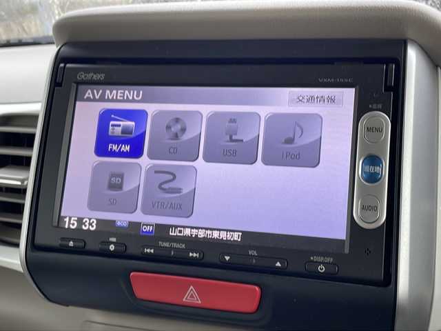 ホンダ Ｎ ＢＯＸ スラッシュ G Aパッケージ 山口県 2015(平27)年 3.2万km スマートブラック ワンオーナー/純正メモリナビ【VXM-155C】/・AM/FM/・CD/・USB/・iPod/・SD/・VTR/AUX/スマートキー（スペアあり）/プッシュスタート/バックカメラ/電動パーキングブレーキ/モード切替ステアリング機能/シガーソケット/電動格納ウィンカーミラー/ドアバイザー/純正フロアマット/オートライト/ダブル＋カーテンエアバッグ/安全装備/・ABS/・TCS/・横滑り抑制機能/・電子制御ブレーキアシスト/・CTBA/・エマージェンシーストップシグナル/・シティブレーキアクティブシステム
