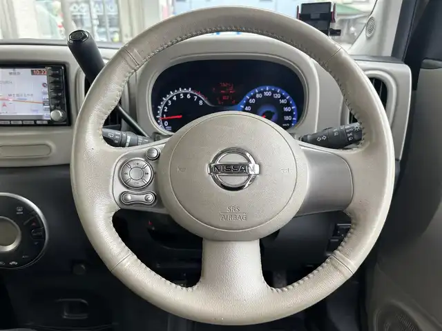 日産 キューブ 15G 大阪府 2008(平20)年 7.4万km クラフトダンボール ガラスルーフ/純正ナビ フルセグTV CD DVD/バックカメラ/ビルトインETC/ドラレコ/スマートキー/オートエアコン/オートライト/フォグライト/ステアリングリモコン/革巻きステアリング/アルミホイール/W カーテン エアバッグ/保証書 取説 ナビ取説/禁煙車