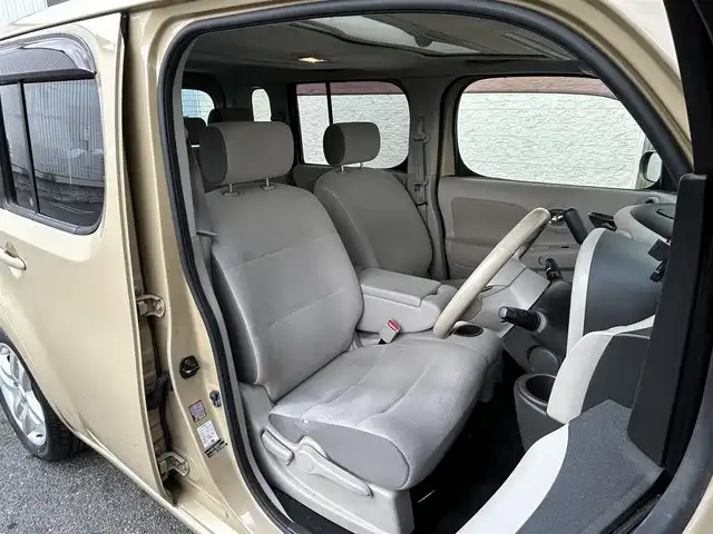 日産 キューブ 15G 大阪府 2008(平20)年 7.4万km クラフトダンボール ガラスルーフ/純正ナビ フルセグTV CD DVD/バックカメラ/ビルトインETC/ドラレコ/スマートキー/オートエアコン/オートライト/フォグライト/ステアリングリモコン/革巻きステアリング/アルミホイール/W カーテン エアバッグ/保証書 取説 ナビ取説/禁煙車