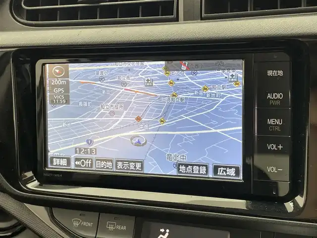 トヨタ アクア G 愛知県 2015(平27)年 7.6万km ライムホワイトパールクリスタルシャイン 純正ナビ　バックカメラ　ＬＥＤライト　禁煙車　フルセグＴＶ　Ｂｌｕｅｔｏｏｔｈ　ＤＶＤ　プッシュスタート　セーフティセンス　衝突軽減装置　クルコン　ＥＴＣ　オートライト　オートハイビーム　スペアタイヤ