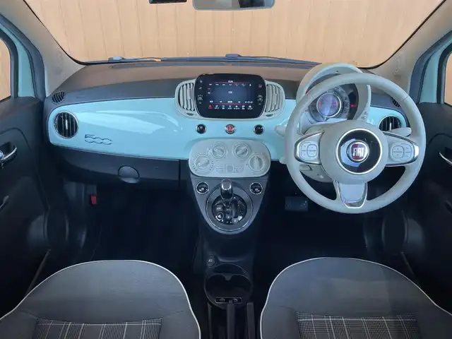 フィアット ５００ 1．2 ポップ 愛知県 2021(令3)年 2.2万km Ｌグリーン ワンオーナー/純正ディスプレイオーディオ/Bluetooth/USB/キーレス/ETC/ステアリングスイッチ/アルミホイール/フォグライト/MTモード付AT/スピードリミッター/スタッドレスホイールセット